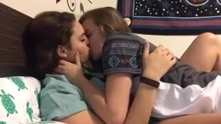 Passionate Kissing Two Hot Lesbians in a Sensual Homemade Video